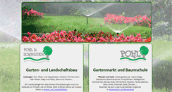 Desktop Screenshot of pohl-galabau.de