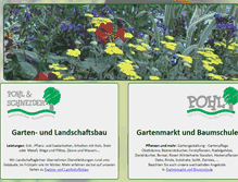 Tablet Screenshot of pohl-galabau.de